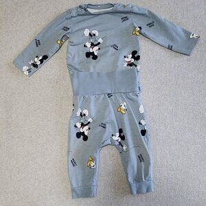 H&M Mickey Mouse Matching Set baby boy size 6 months